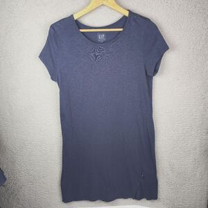 Gap Shift Dress M Navy Blue Minimalist Pullover Classic Essential Comfortable